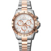 Grand Mont - Silver Dial with Rose Gold & Silver Stainless Steel Strap