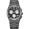 Attitude Chrono - Black Dial with Black & Silver Case and Silver  Stainless Steel Strap
