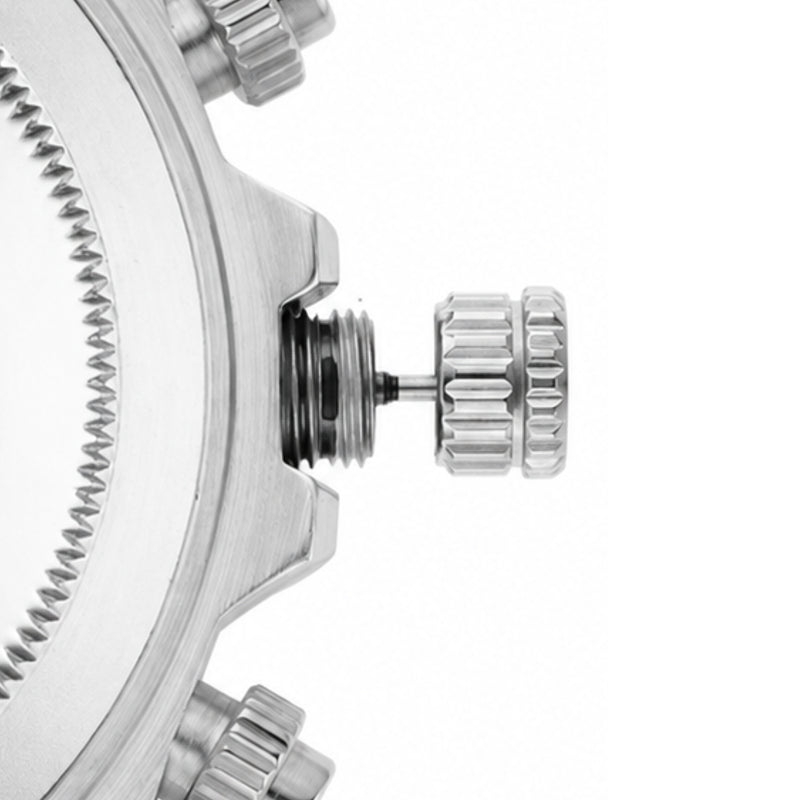 Screw-down watch crown and threaded case